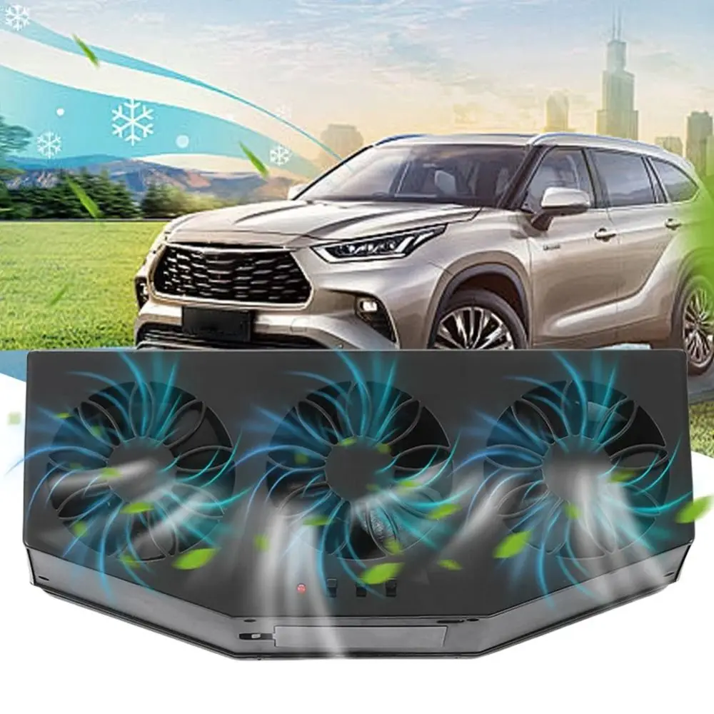 Solar Powered Solar Powered Car Ventilator Low Energy Consumption Eco-Friendly Window Ventilation Fan Continuous Operation