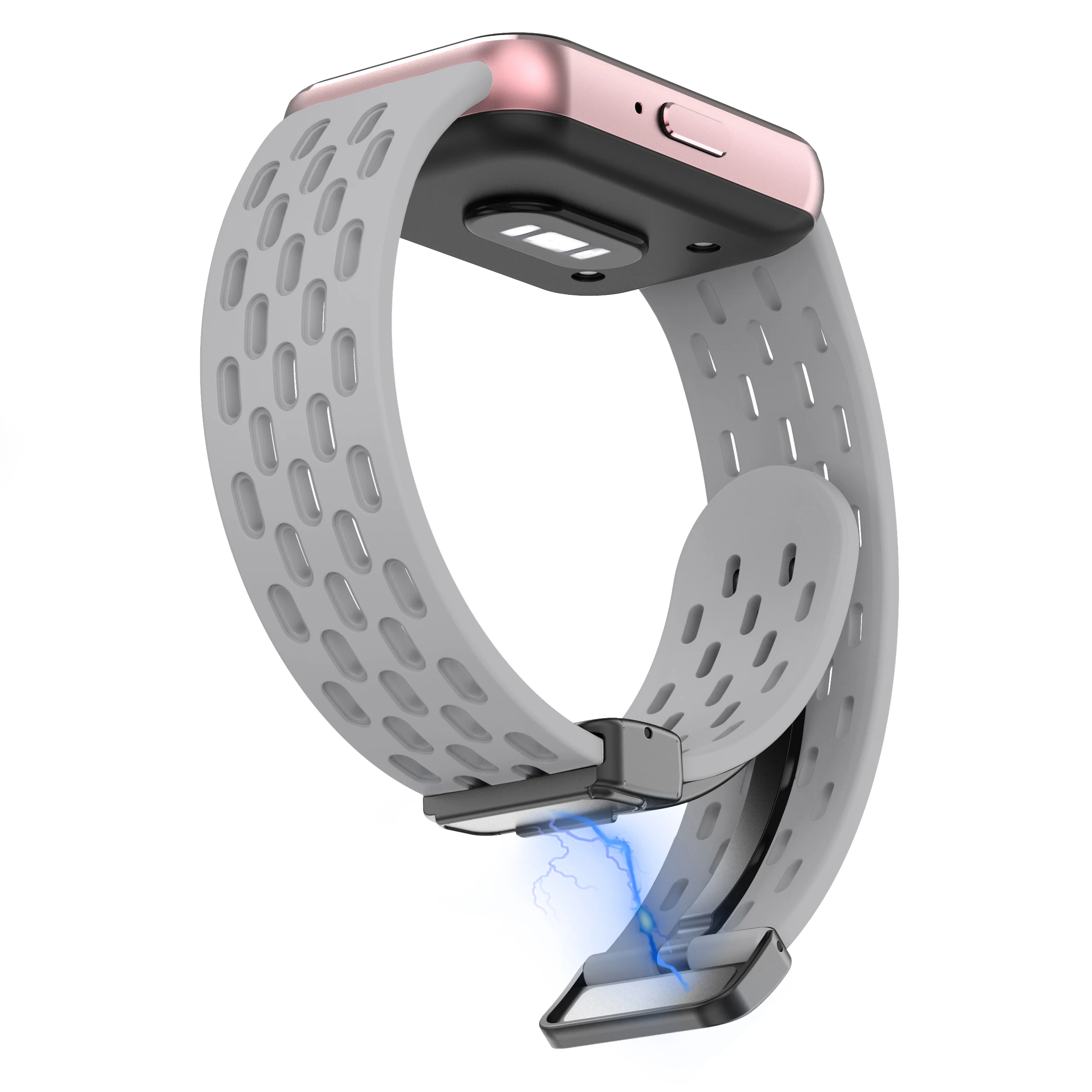 حزام سيليكون بإبزيم دي مغناطيسي ، سوار رياضي لسامسونج غالاكسي Fit3 سوار معصم ، إكسسوارات سوار