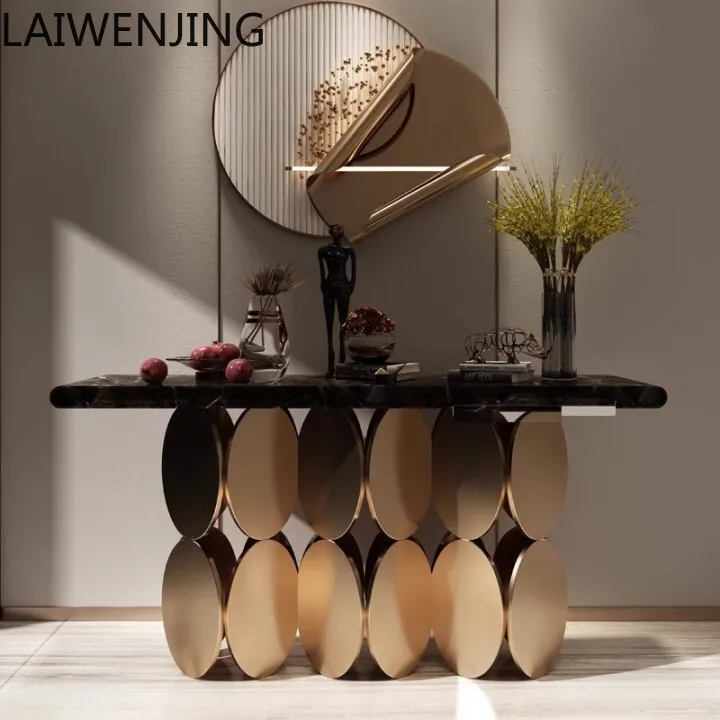 

SGF light luxury entrance table against the wall table into the post-modern simple end view table