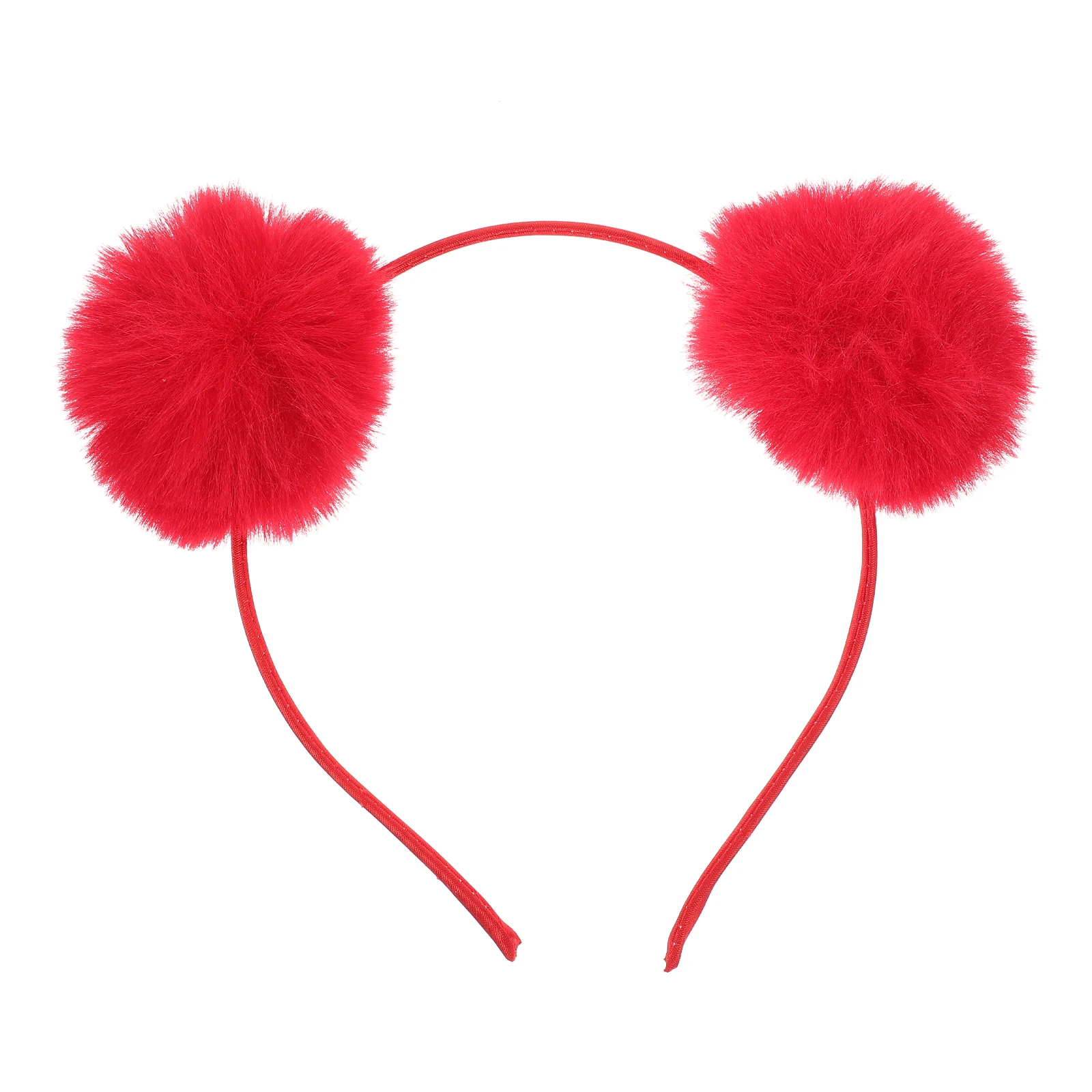 

Cute Pom Pom Headband Cat Ear Hair Band Party Carnival Headdress Funny Cosplay Accessory Halloween Birthday Costume Decor