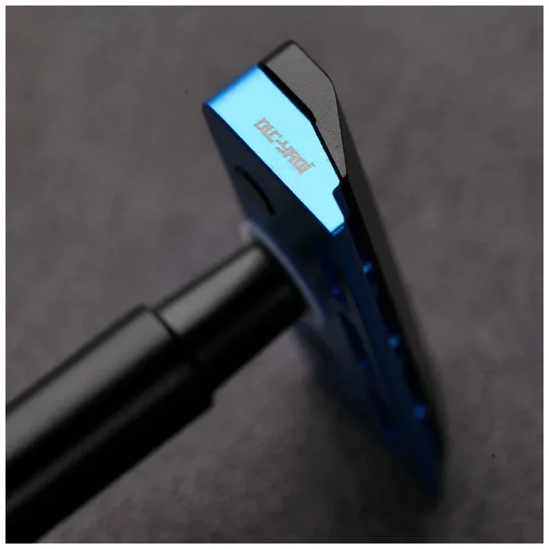 YAQI Safety Razor Tachi Aluminum Version Single Edge Light Weight Black And Blue Colors Available for Smooth Shaving Experience