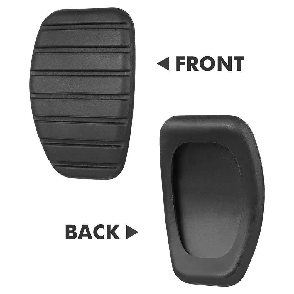 4Pcs Anti Skid Clutch Pedal Covers Rubber Brake Pedal Pads for Manual Auto Car Accessories Replacement Car Accessories