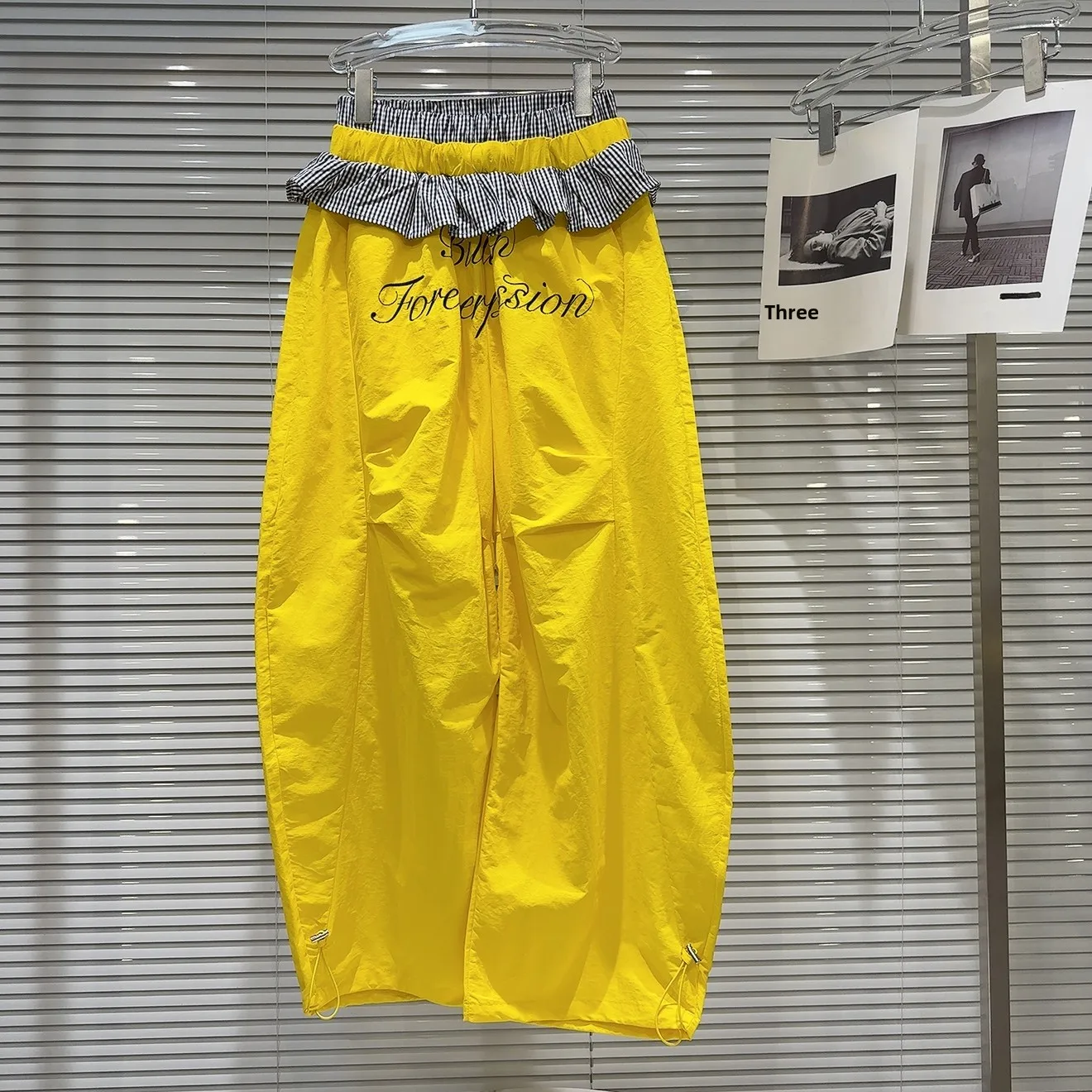 

Ретро-американские легкие быстросохнущие брюки с широкими штанинами, весна 2026, новинка, уличный стиль, эластичный пояс