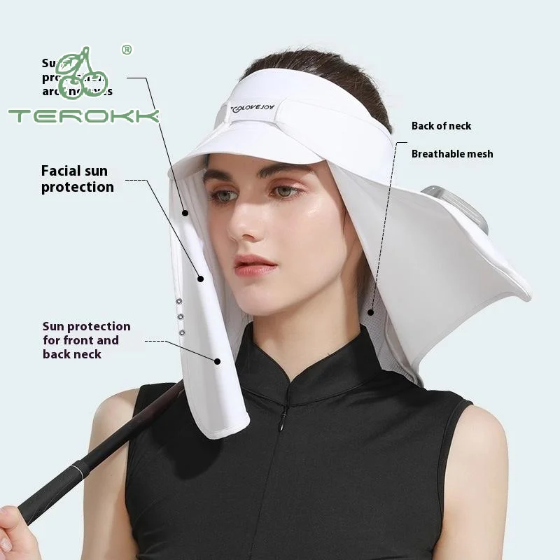 Mascarilla facial para mujer, tacto fresco, transpirable, protección solar para dar forma al rostro, para verano, al aire libre, Compatible con sombrero