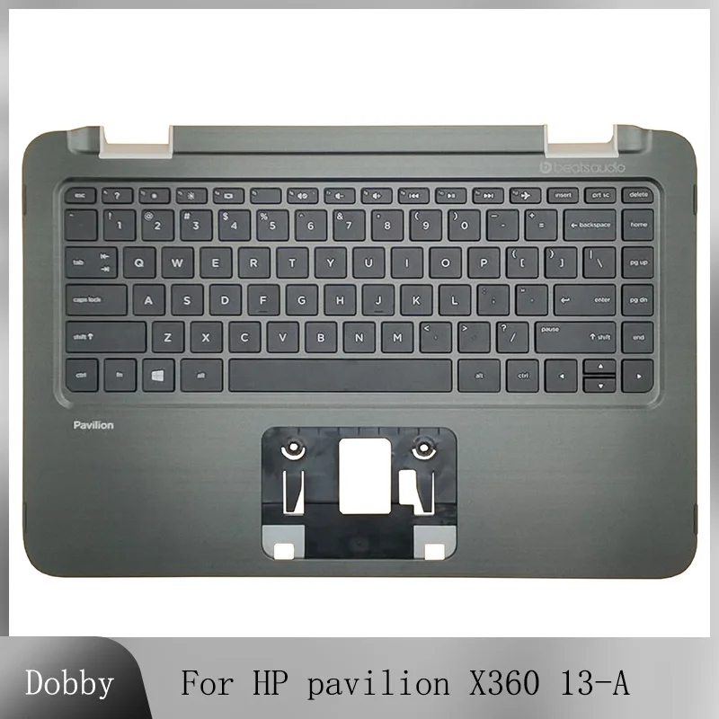 

Original New Keyboard For HP pavilion X360 13-A Laptop Palmrest Upper Case Top Keyboard Cover Replacement 760888-001 767823-001