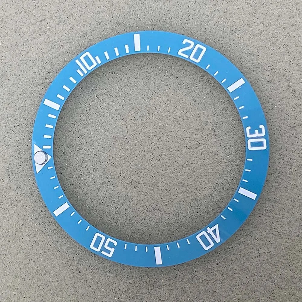 38 мм/внутренний диаметр 30,5 мм SUB/OMJ Lake Blue керамический безель с плоскими цифрами кольцо Сменные аксессуары для часов