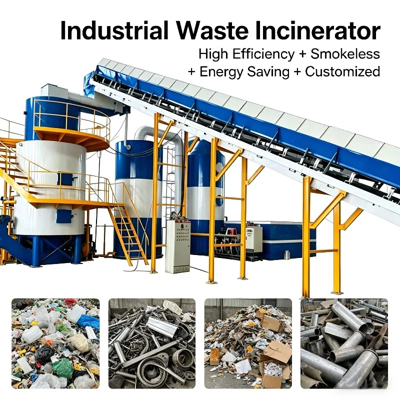 Customized Waste Incinerator Smokeless Combustion Technology Industrial Waste Incineration System for Hazardous Waste Treatment