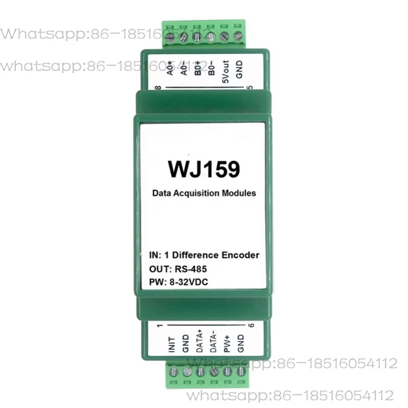 

1 Grating Ruler Magnetic Grating Ruler Differential Encoder 4 Frequency Multiplier Pulse Counter Modbus RTU Module WJ159