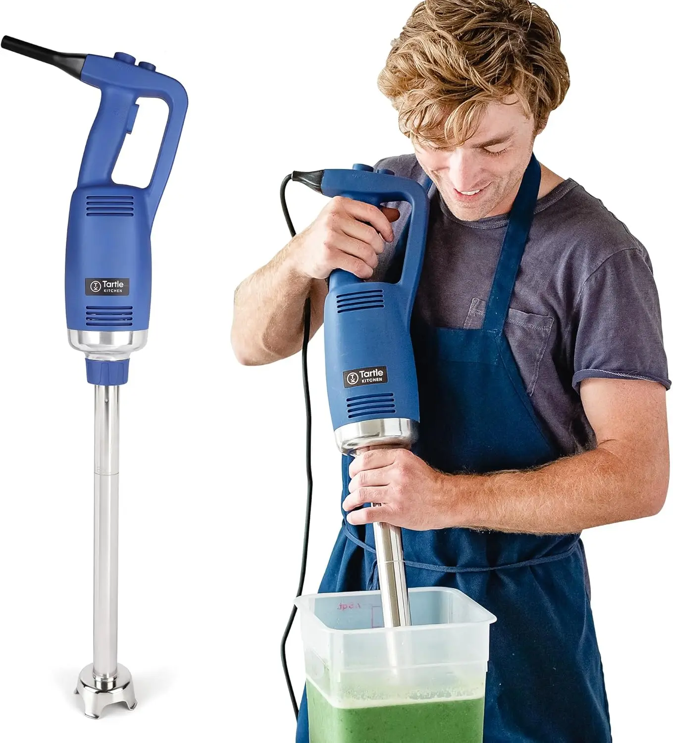 Commercial Immersion Blender, 750 Watt/1 HP Variable Speed Motor, 20,000 RPM X-Heavy Duty with Performance Assurance - 20