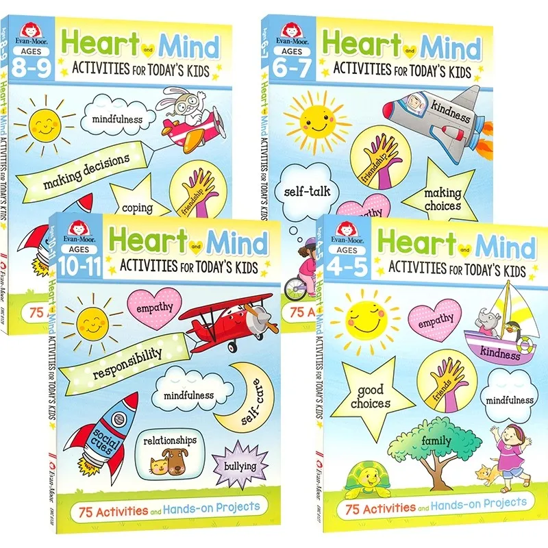 

Evan-Moor Heart and Mind Activities для детей сегодняшнего возраста — комплексный путеводитель для детей в возрасте 4–11 лет (оригинальная английская версия)