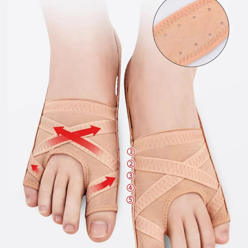 1 قطعة قماش الورم مصحح فاصل أصابع القدم قابل للتعديل أروح كم #1