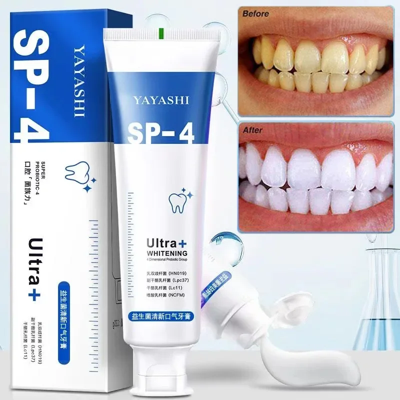 Toothpaste Quick Repair Cavities Caries Probiotic Clean Whiten Remove Yellow Plaque Protect Gum Reduce Tooth Stains Fresh Breath