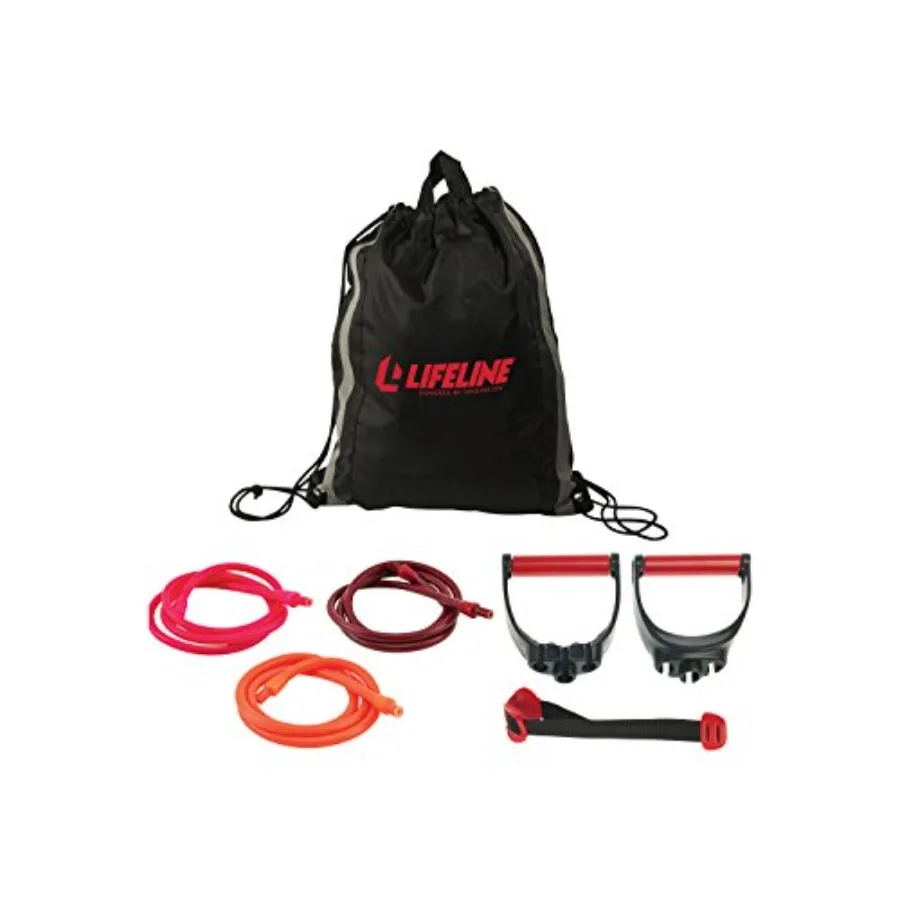

Variable Resistance Trainer Kit with Adjustable Resistance Level Bands for More Workout Options - Includes Triple Grip Handles,