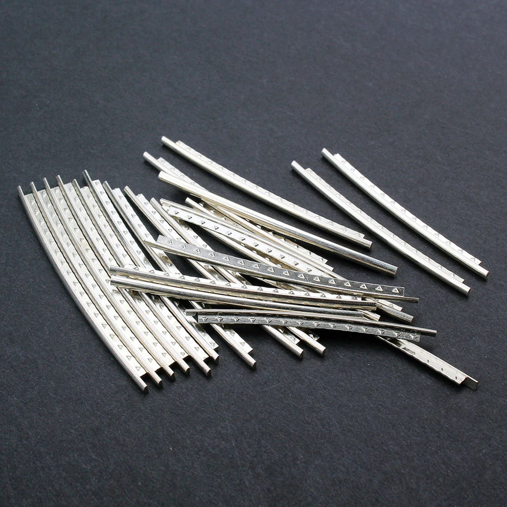 

20 Pcs Silver Folk Silk Guitar Fret Wire Fingerboard Metal Corrosion Resistant Copper Nickel Alloy