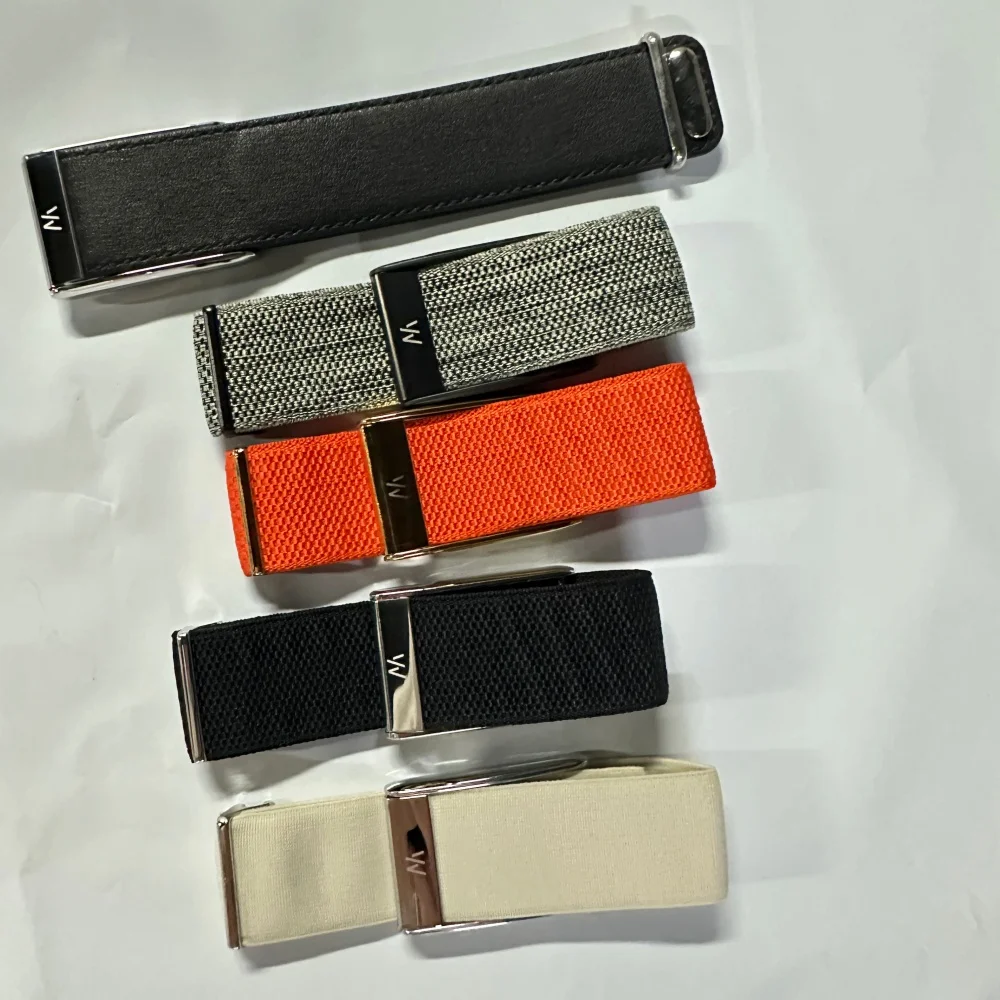 

Suitable for Whoop 5.0 Mg Wristband Strap W Logo Leather Nylon Woven Elastic Whoop Sports Replacement Strap Gold Silver Metal