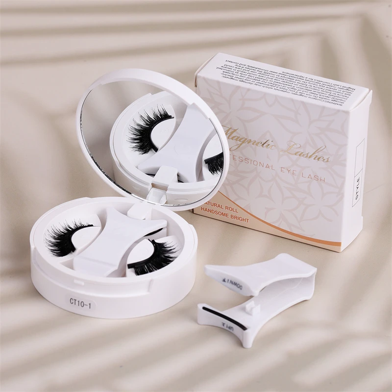 Magnetisches, einteiliges, integriertes Etui im Fox-Stil, nicht klebende, magnetische, selbstklebende Wimpern, neues Produkt