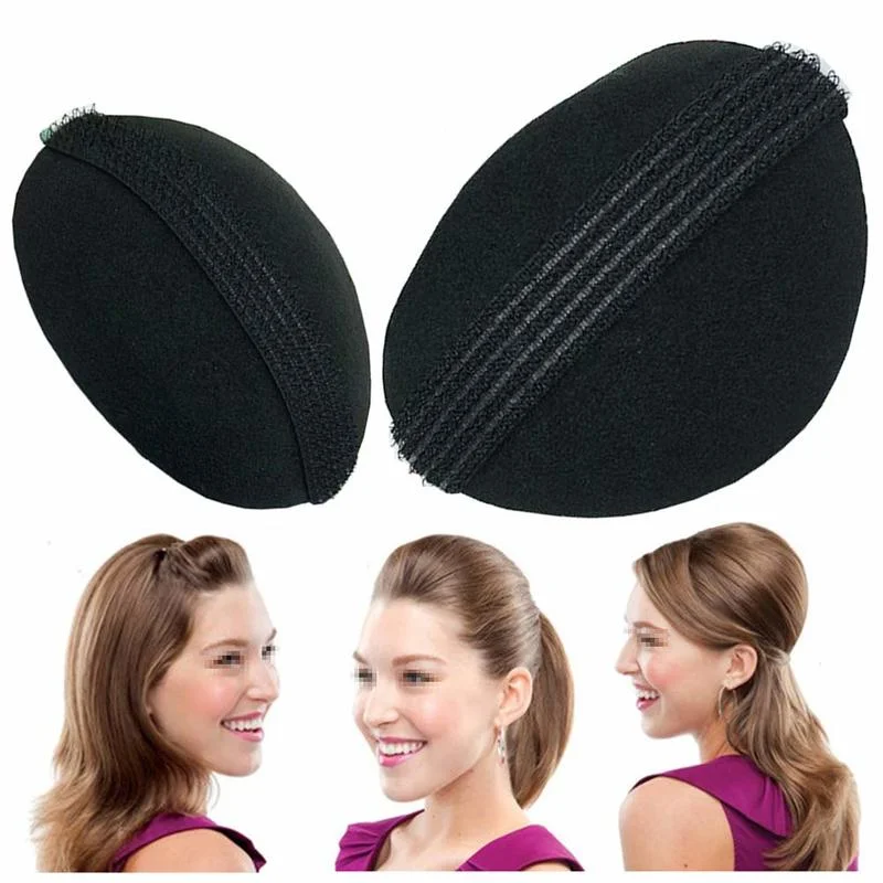 Puff Hair Head Cushion Invisible Fluffy Hair Pad Sponge Clip Bun Bump It Up Volume Hair Base for Women Girls Hair Accessory