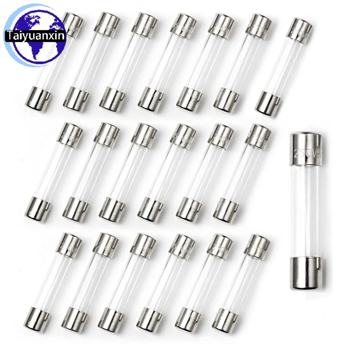 100pcs Glass Fuse Fast Acting Fuse 5x20 6x30mm 0.1A 0.2A 0.5A 1A 2A.3A 5A 8A 10A 15A 250V 5*20 6*30 mm Electronic Components