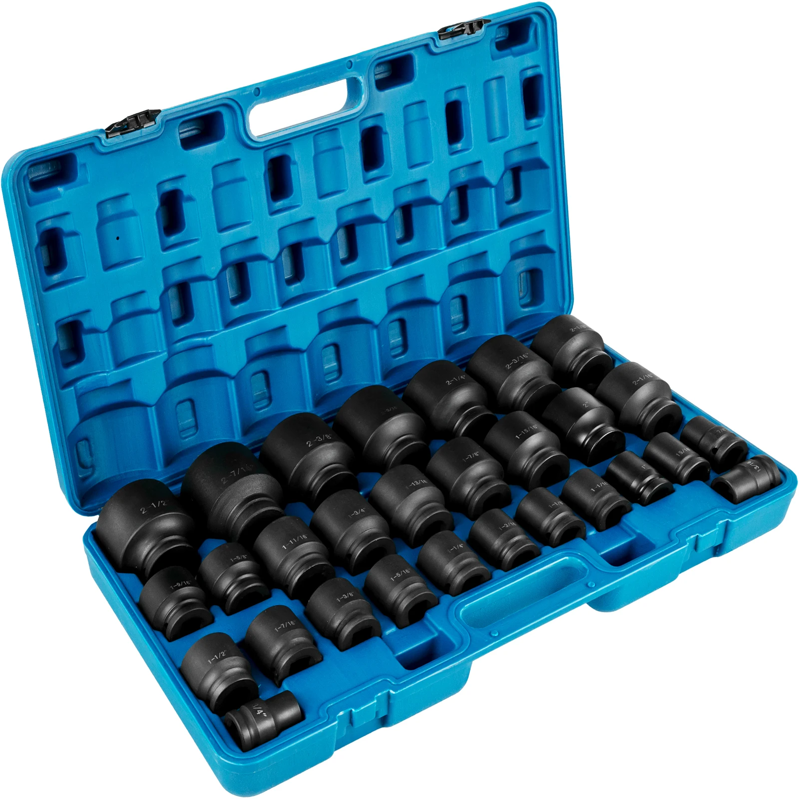 

VEVOR Impact Socket Set 3/4 Inches 29 Piece Impact Sockets 6-Point Sockets Rugged Construction CR-M0 3/4 Inches Drive Socket Set