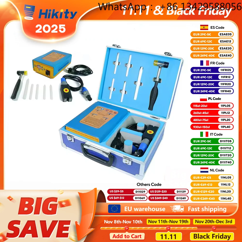 

Hikity-máquina reparación abolladuras inducción magnética para coche, juego herramientas reparación abolladura