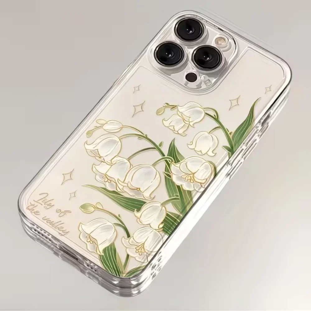 Vintage Lily of the Valley Phone Case For IPhone 18 17 Air 16 15 14 13 12 Mini 11 Pro Max Plus Camera Protection Slim Back Cover - view 4