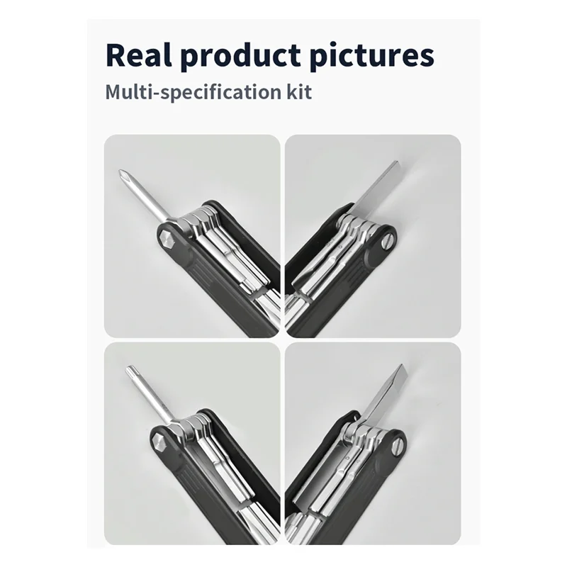 SS-10-in-1-Multifunktionsschlüssel, faltbares Werkzeug für Fotoausrüstung, Heimreparatur und Notfälle
