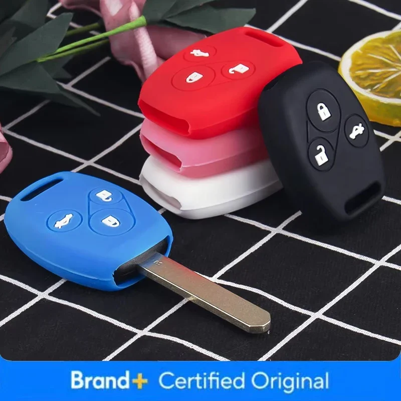 

Jingyuqin 3 + 1 кнопки для Honda Crosstour Insight Pilot Civic Ridgeline CR-V CR-Z Element Fob с дистанционным управлением, силиконовый чехол для ключей от автомобиля