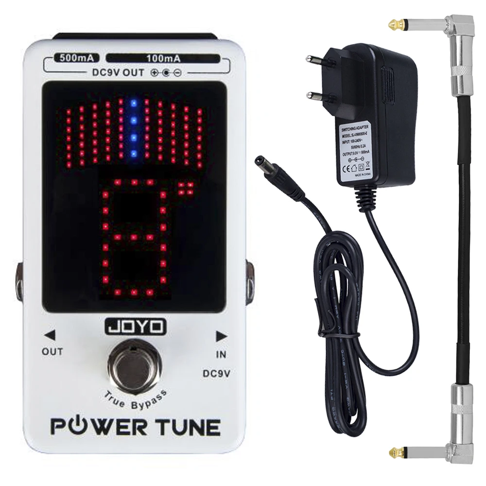 

JOYO JF-18R POWER TUNE Guitar Effect Pedal Tuner Pedal and Guitar Power Supply 2 in 1 True Bypass Musical Instrument Accessories