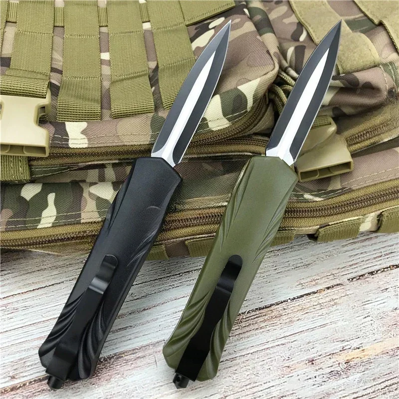 NEW Pocket Folding Open Outdoor 440C Blade Hunting Knife Tactical Combat EDC Folding Knives ABS Handle Survival Tool with Clip