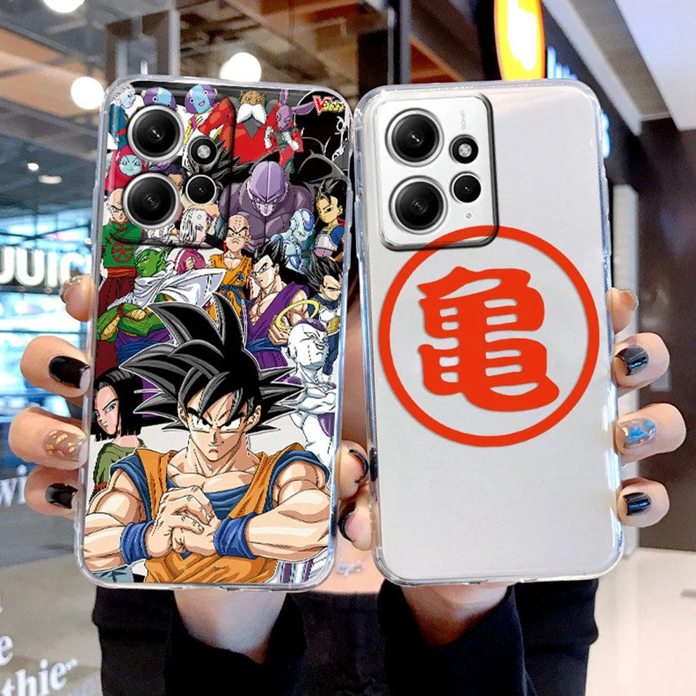 Case For Redmi Note 12 12S Pro 5G Cover Dragons-Balls Son-Gokus Anime Capa Soft Silicone Funda For Redmi Note 12 4G Transparent