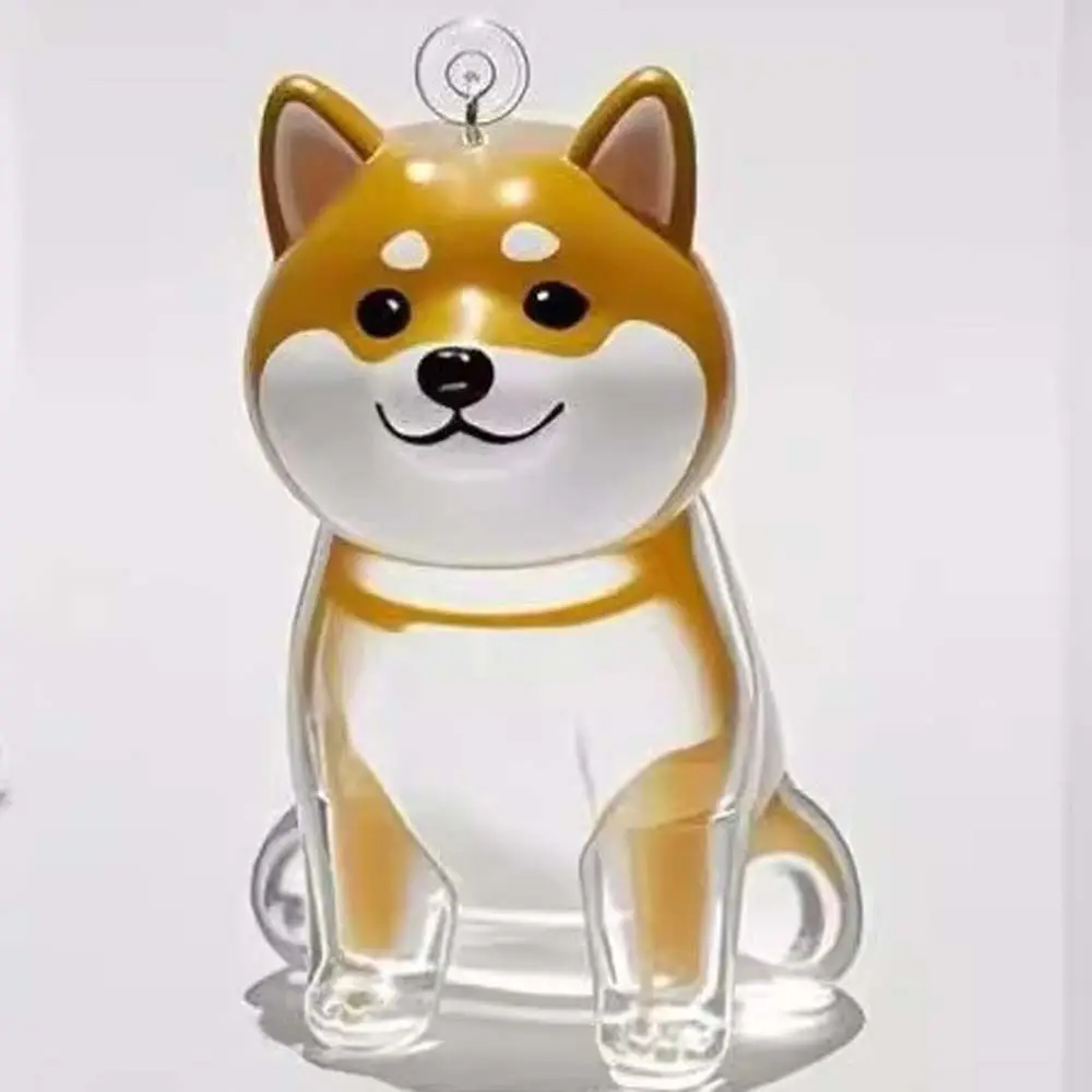 Hanging Decor Dog Shape Dog Hair Storage Box Transparent Hair Grooming Pet Hair Keychain Acrylic Keyring Puppy Pendants Backpack
