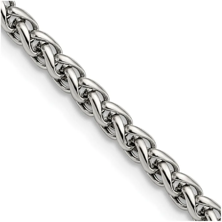 

Chisel Stainless Steel Polished 4mm 24 inch Wheat Chain