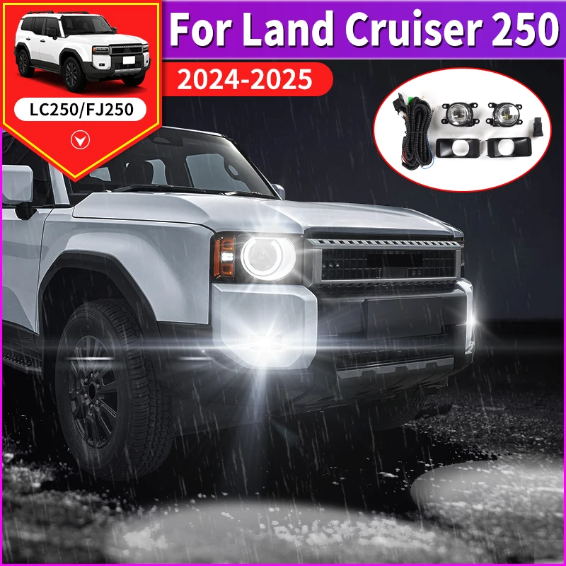 

For Toyota Land Cruiser 250 2024 2025 Prado LC250 1958 First Edition FJ250 Front Fog Light Assembly,Exterior Upgraded Accessorie