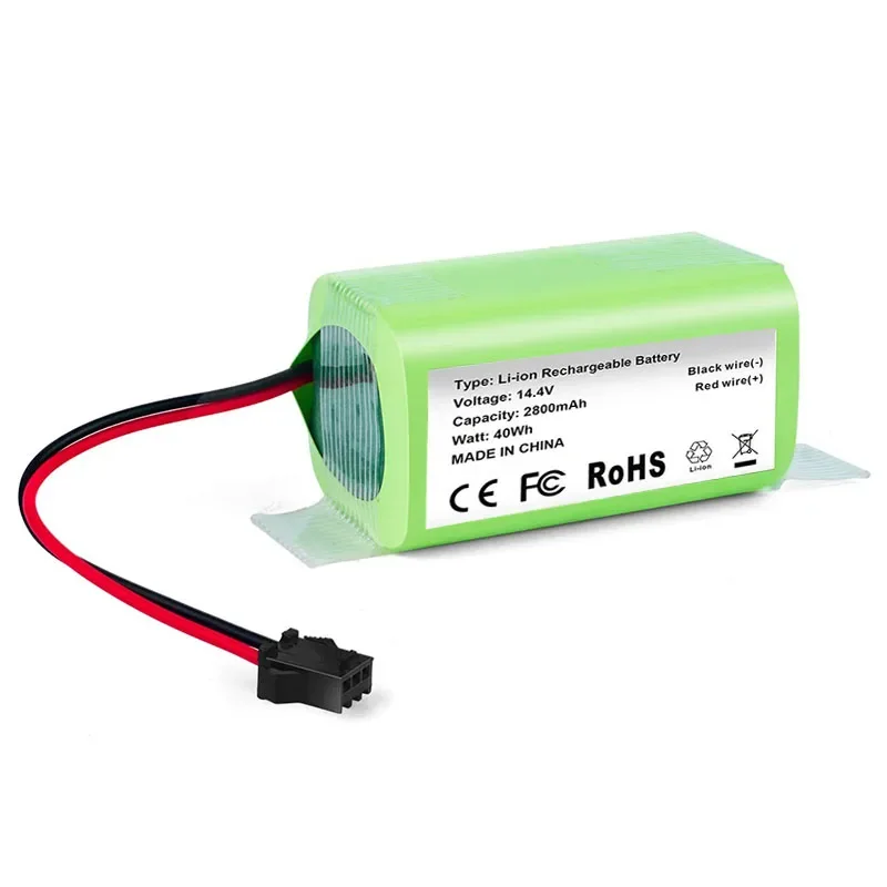 Cecotec-conga 1290, 1390, 1490, 1590,デラックスジェニオ370,gutrend echo 520, 2800mah,4s1p,18650, 14.4v用リチウムイオンバッテリー