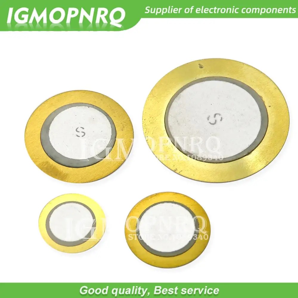 10PCS/lot Piezo Elements Buzzer Sounder Sensor Trigger Drum Disc Copper Piezo Speaker 12MM 15MM 20MM 27MM Piezoelectric