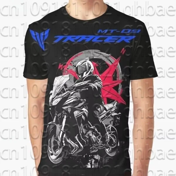 

Motorcycle Mt-09 Tracer Gt900 Fz10 3D Printed T-shirt for Daily Street Leisure and Comfortable Top