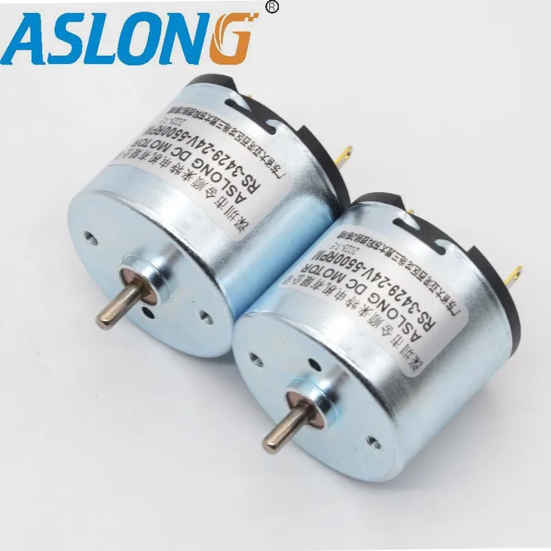 RS-3429 Micro motor DC high speed motor Carbon brushed dc motor 24v 5500R Mini engine for Small geared reduction motor