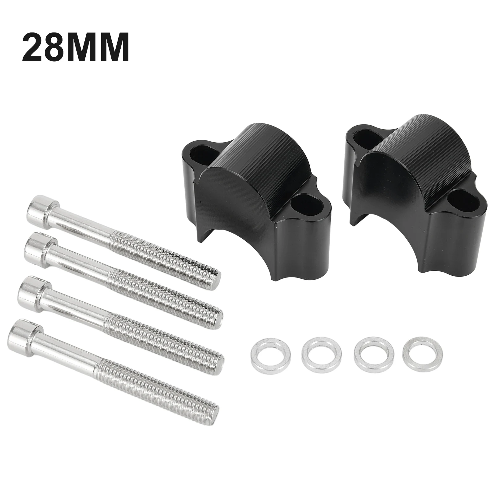 Achieve Your Ideal Riding Position with Black 28MM Handle Bar Riser Adapter Risers for For KAWASAKI Z900RS Z900