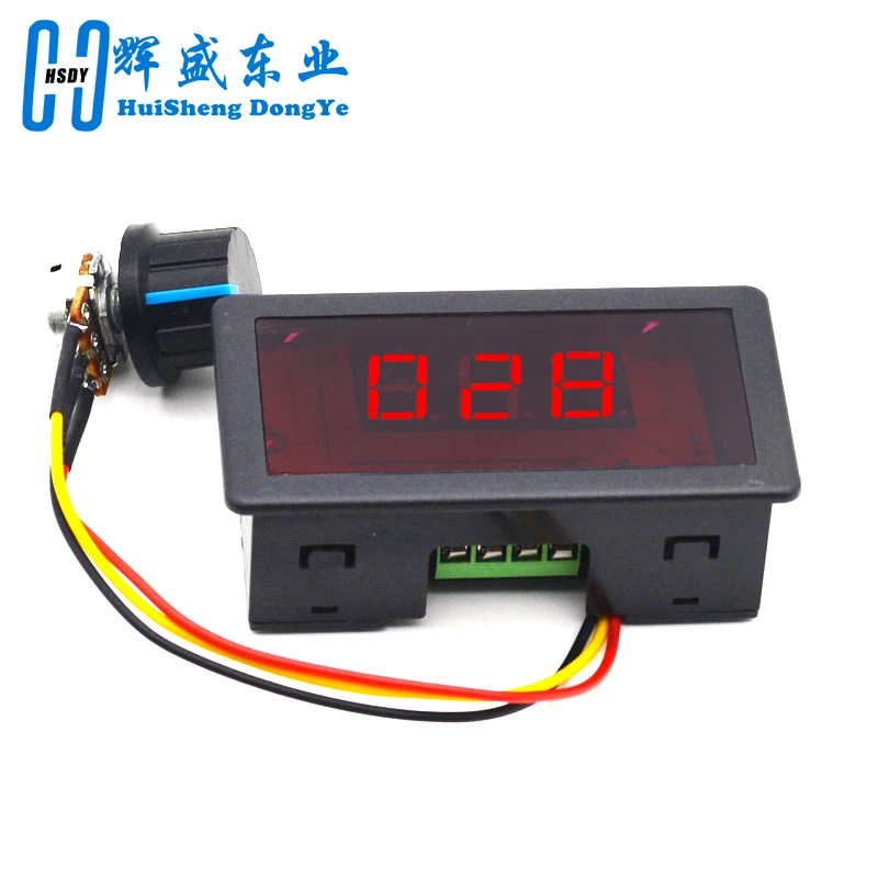 DC 6V 12V 24V 5A Adjustable PWM DC Motor Speed Controller CCM5D LED Digital Display Stepless Speed Control Switch Governor