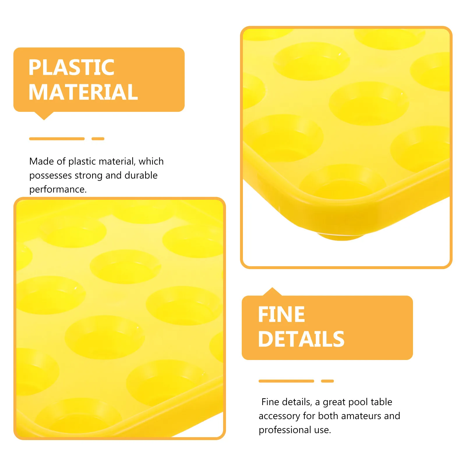 

Pool Ball Tray 16 Balls Snooker Billiard Carrying Table Storage Tray Plastic Organizer for Pool Game Accessory