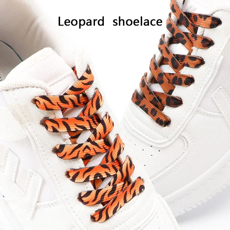 

Animal Pattern Shoelaces Flat AF1/AJ1 Sneakers Shoe Laces Tiger/Snake/Leopard Print Shoelaces 120/140/160CM Shoes Strings 1 Pair