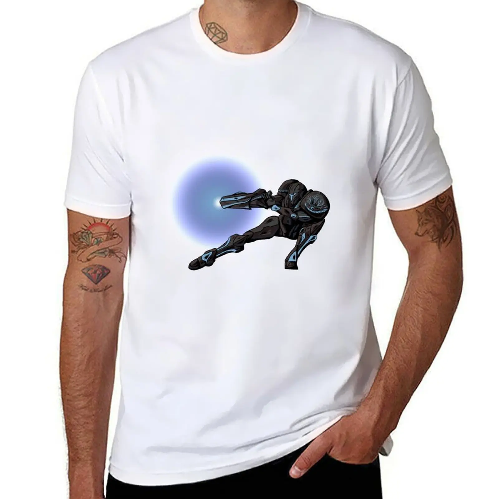 

Dark Samus T-Shirt t shirts for man slim fit t shirt men 100% cotton luxury brand T-Shirt