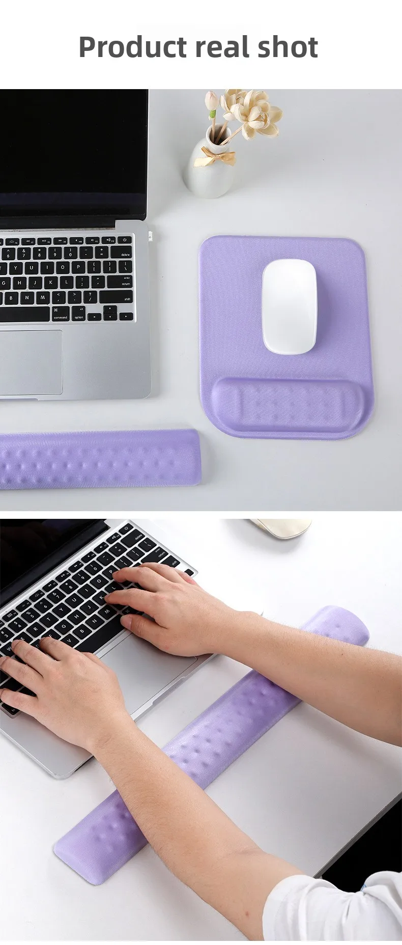 Schaumstoff-Handgelenkauflagen-Set Mauspad Tastaturunterlage Ergonomische Schreibtischunterlage für Büro und Gaming 10 Musteroptionen – Detail 8
