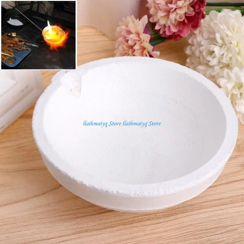 573B 107mm Crucible Bowl Silver and Fine Ceramic Crucible Gold and Silver Metal Jewelry Casting Container