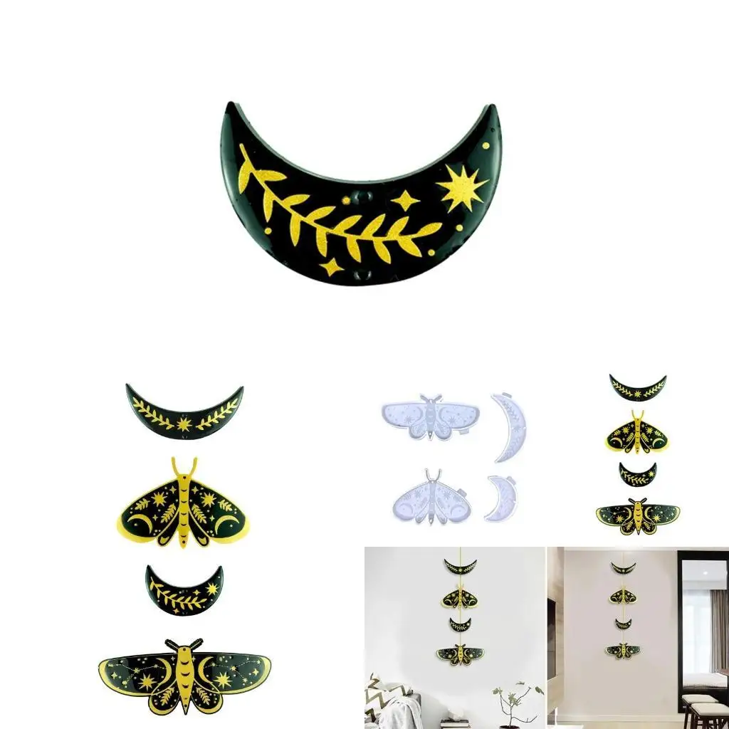 

R3MC for Butterfly Moon Silicone Resin Mold Jewelry Making Molds for Wall Hanging