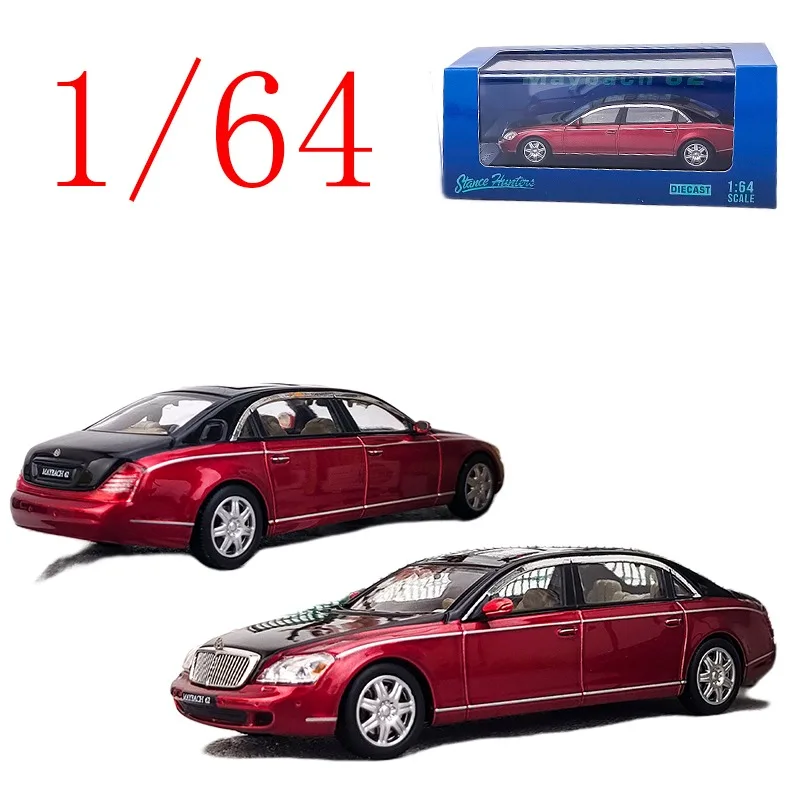

SH Diecast 1/64 Scale Mercedes-Benz Alloy Model Cars Mercedes-Benz Maybach 62 Red Play Vehicles Toys for Boys Gift Original Box