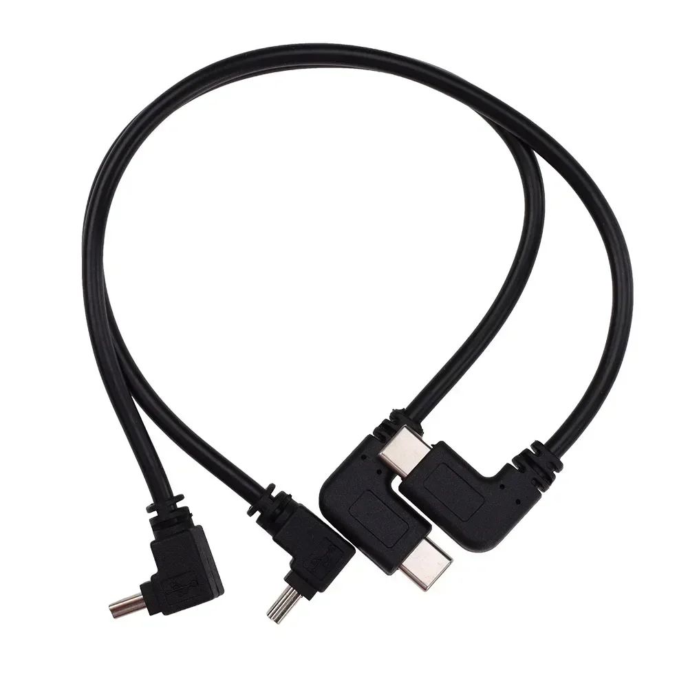 Cavo adattatore da 100 pezzi da 90 gradi Mini USB a tipo C Cavo convertitore OTG per tablet telefonici