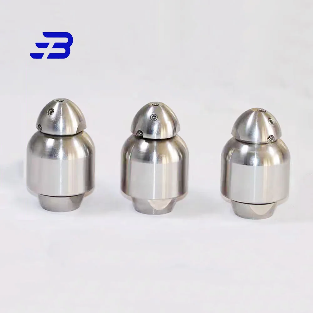2-22K PSI 1/4' Mini High Pressure Self-Rotating Swivel Nozzle-WV Drain Cleaner Nozzle Sewer Jetter Rotor Nozzle
