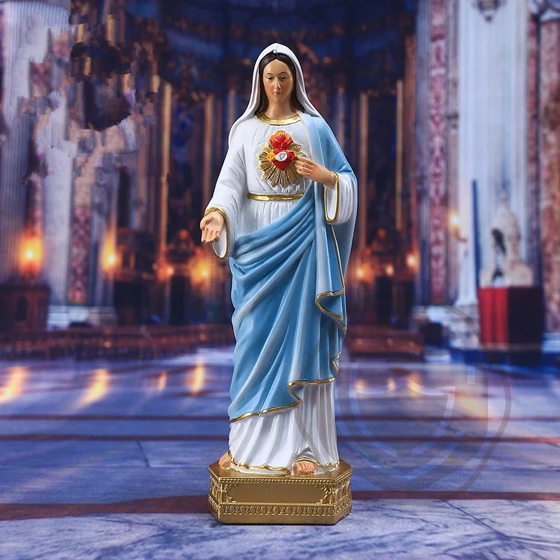 Immaculate Heart of Mary Blessed Virgin Mother Catholic Religious Gifts,Immaculate Heart of Mary Resin Statue