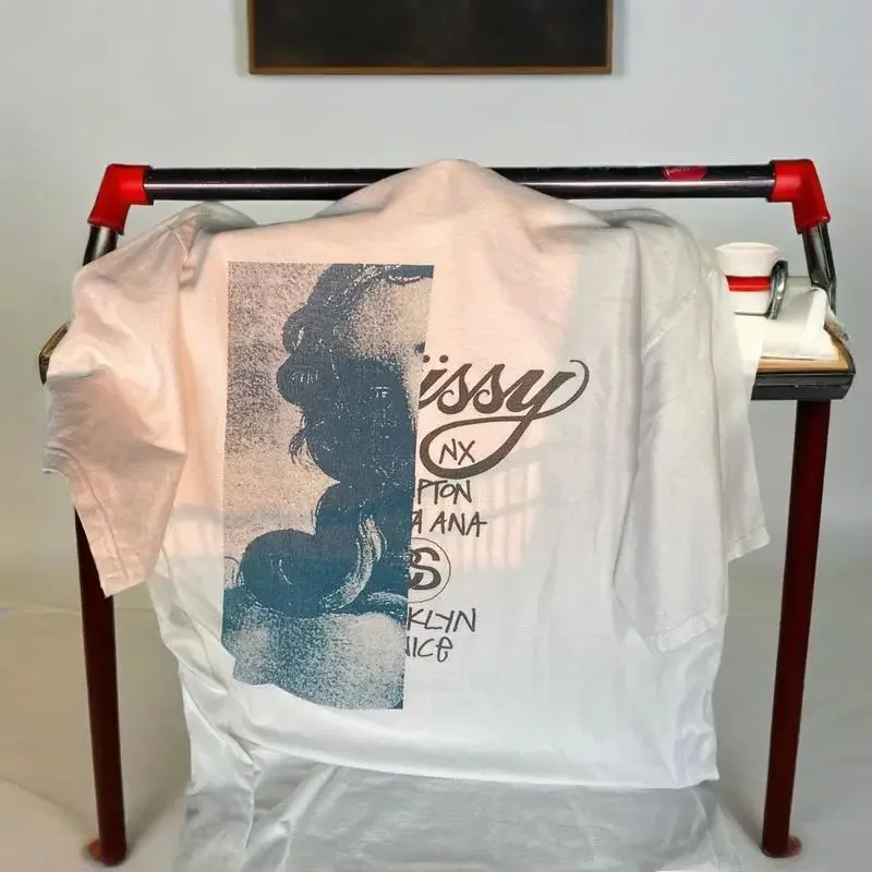 

Fashion New Retro Designer Print Pattern Half Casual Short-sleeved T-shirt Gothic Y2K Premium Street Wear Pure Cotton Unisex